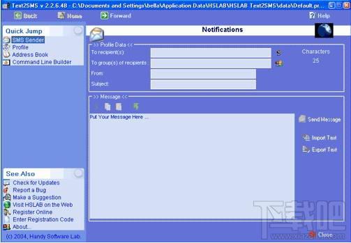 HSLAB Text2SMS,HSLAB Text2SMS下载,HSLAB Text,发短信工具